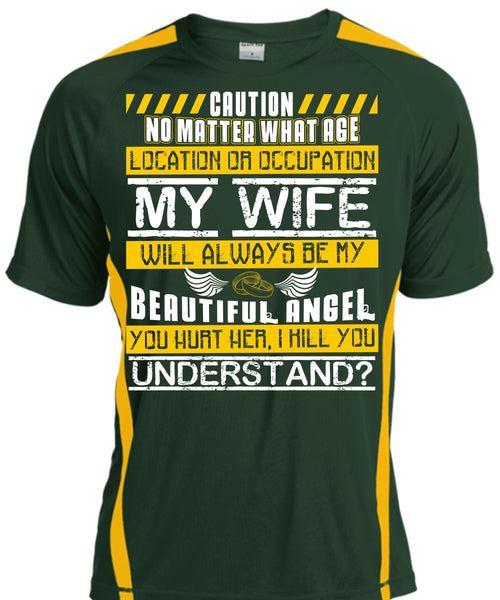 My Wife Will Always Be My Beautiful Angel T Shirt, You Hurt Her T Shirt, Cool Shirt