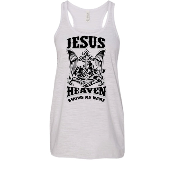 Jesus Because Of Him T Shirt, I Love Jesus Tank Top