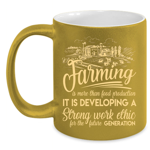 FarmingIs More Than Food Production Coffee Mug, Cool Farming Coffee Cup