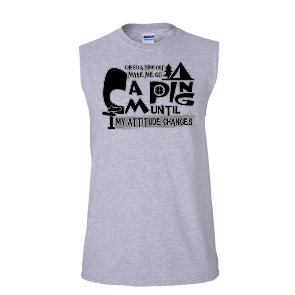 Make Me Go Camping T Shirt, I'm A Camping Lover Tank Top (Men's Cotton Sleeveless)