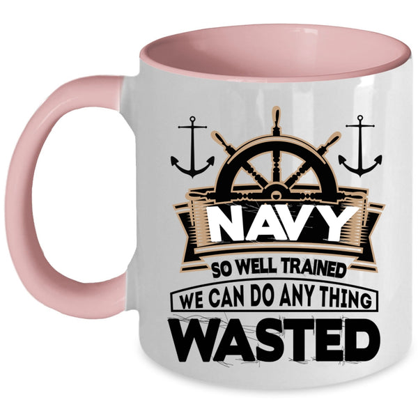 Awesome Sailor Coffee Mug, Navy So Well Trained Accent Mug