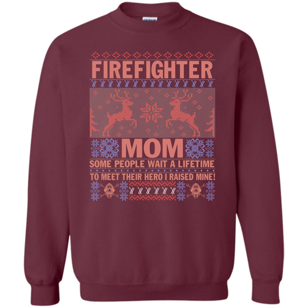 Coolest Firefighter Mom Ever T Shirt, Merry Christmas Gift Sweatshirt