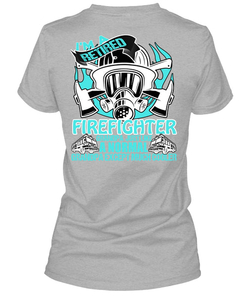 I'm A Retired Firefighter Grandpa T Shirt, I Love Firefighter T Shirt