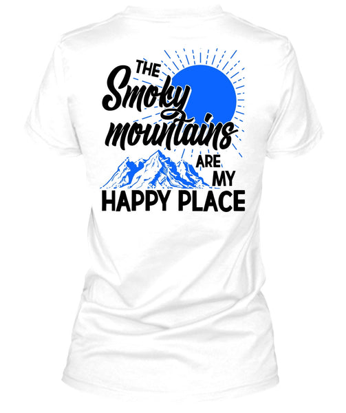 The Smoky Mountains Are My Happy Place T Shirt, I Love Hiking T Shirt