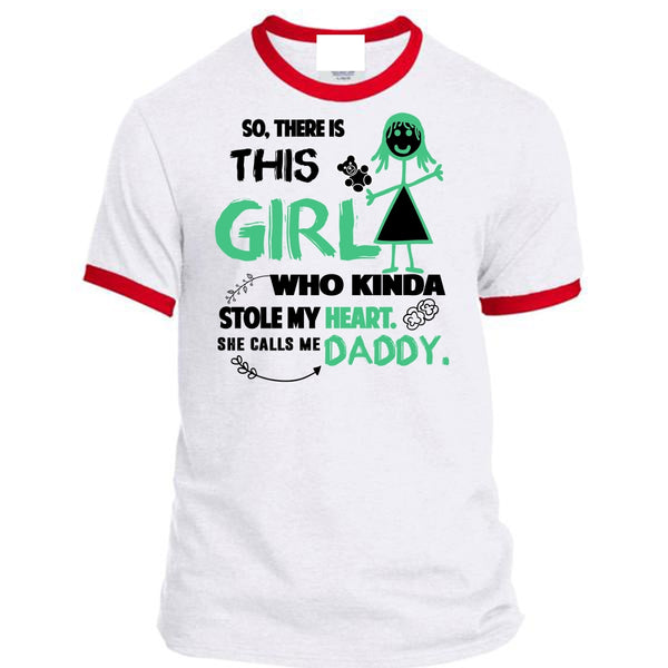 This Girl Who Kinda Stole My Heart T Shirt, She Calls Me Daddy T Shirt, Father's Day T Shirt