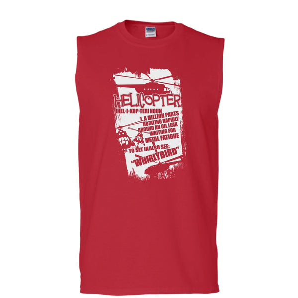 Helicopter T Shirt, I Am A Helicopter T Shirt, Cool T Shirt (Men's Cotton Sleeveless)