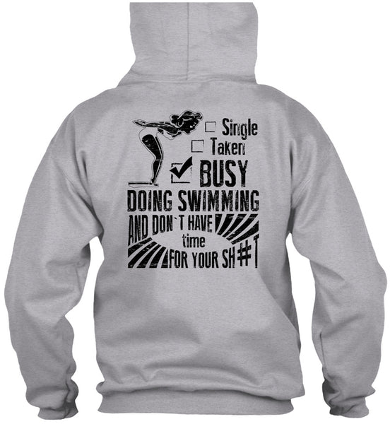 Busy Doing Swimming T Shirt, I Love Swimmer T Shirt