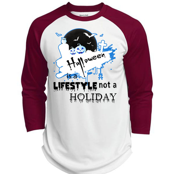 Halloween Is A Lifestyle Not A Holiday T Shirt, Wait For Halloween T Shirt, Awesome T-Shirts  (Polyester Game Baseball Jersey)