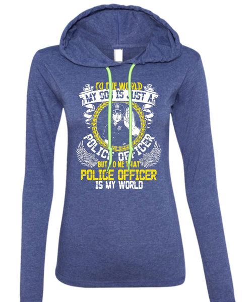 A black t-shirt with the shopify logo