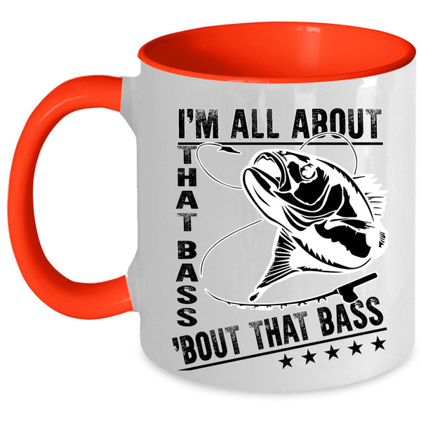 Funny Gift For Dad Coffee Mug, Awesome Fishing Accent Mug