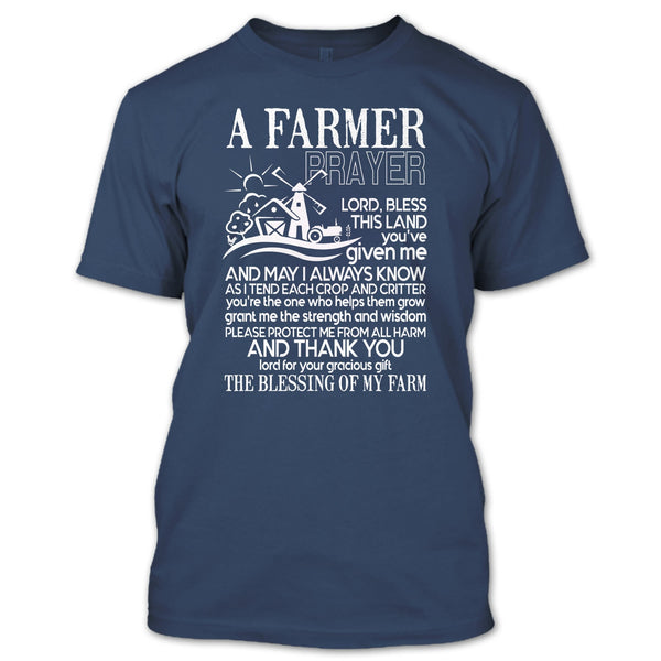 A Farmer Prayer T Shirt, Coolest Farmer T Shirt