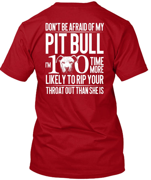 Don't Be Afraid Of My Pit Bull T Shirt, My Love T Shirt