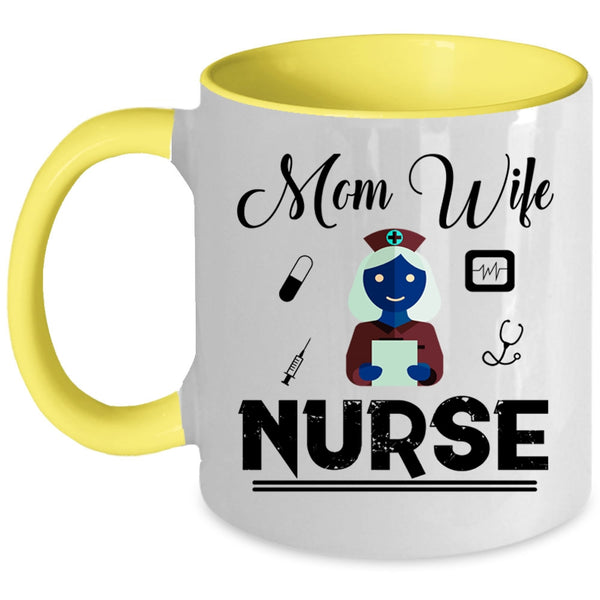 Cute Grandma Coffee Mug, The Best Mom Get Promoted To Grandma Accent Mug