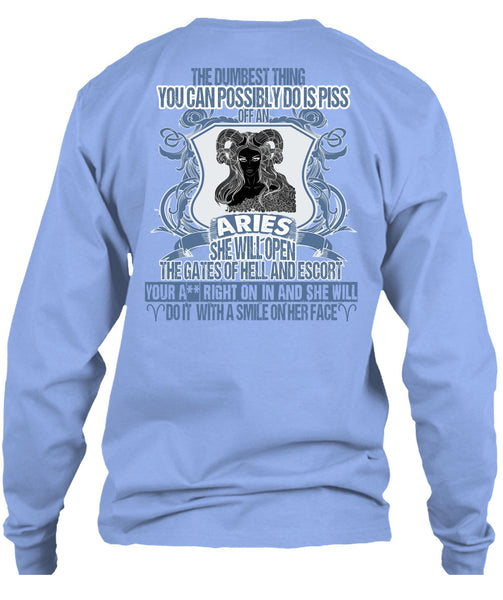 Aries She Will Open The Gates T Shirt, I Love Aries T Shirt