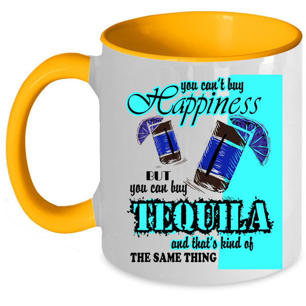 I Love Wine Coffee Mug, Tequila Make Me Happy Accent Mug