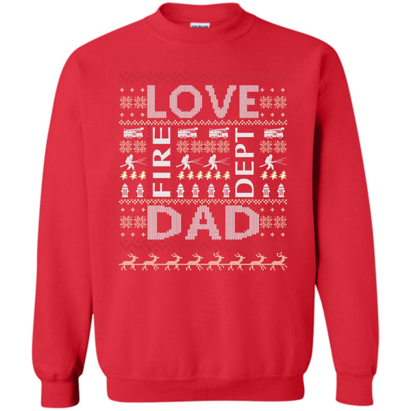 Coolest Firefighting Dad T Shirt, Merry Christmas Gift Sweatshirt