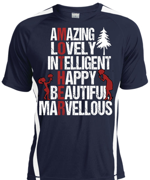 Amazing Lovely Intelligent Happy T Shirt, Being A Mom T Shirt, Cool Shirt