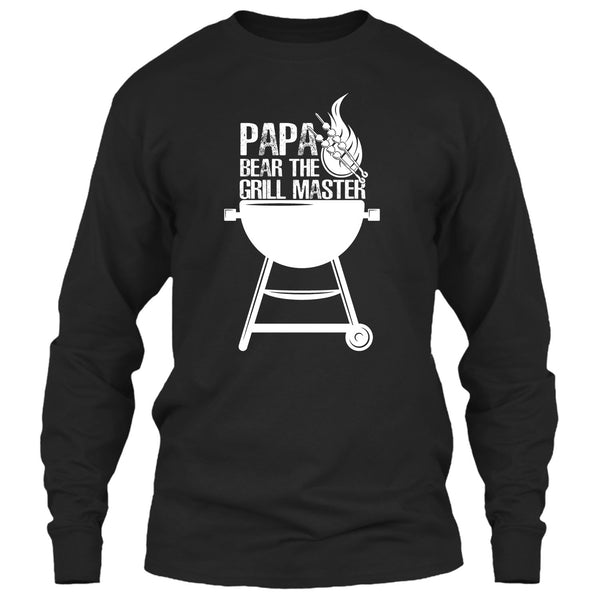 Papa Bear The Grill Master T Shirt, Cooking Papa T Shirt