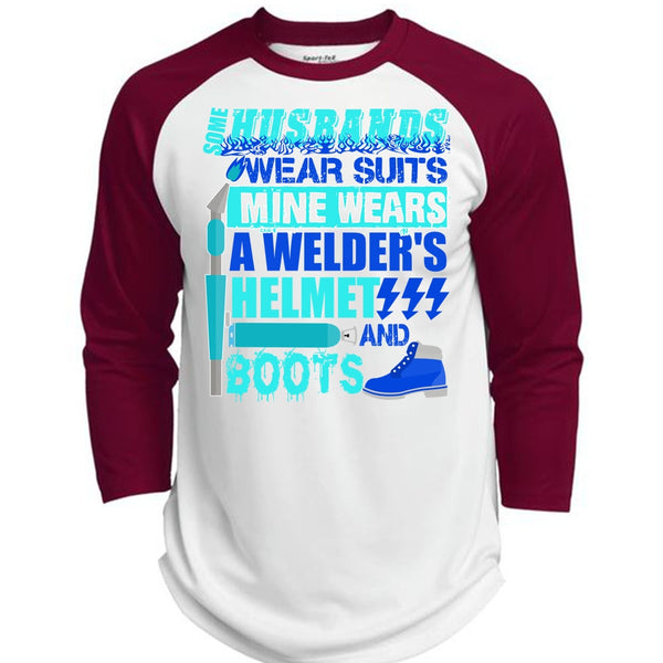 Some Husbands Wear Suits T Shirt, I Love Wife T Shirt, Awesome T-Shirts  (Polyester Game Baseball Jersey)