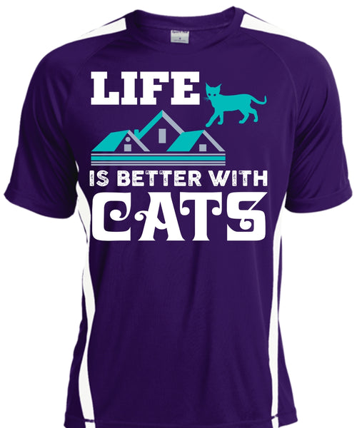 Life Is Better With Cats T Shirt, Cool Pets T Shirt, Home T Shirt