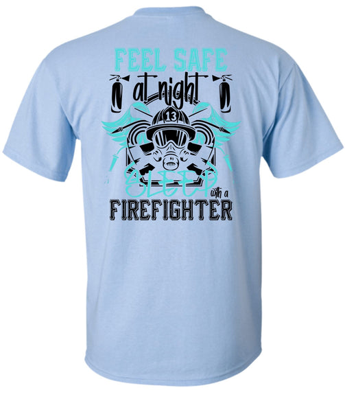 Sleep With A Firefighter T Shirt, I Love Firefighter T Shirt