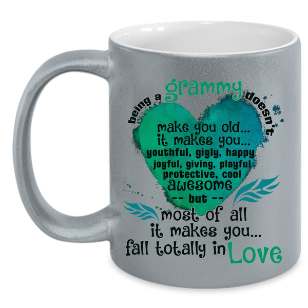makes You Fall In Love Coffee Mug, Being A Grammy Accent Mug