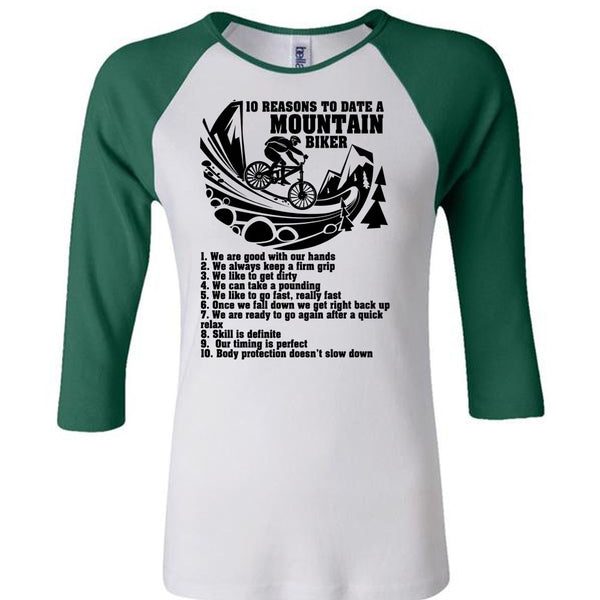 10 Reasons To Date A Mountain Biker T Shirt, I Love Biker T Shirt, Awesome T-Shirts