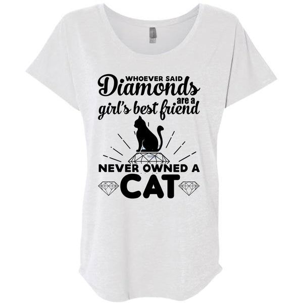 Diamonds Are A Girl's Best Friend Never Owned A Cat T Shirt, Favorite T Shirt