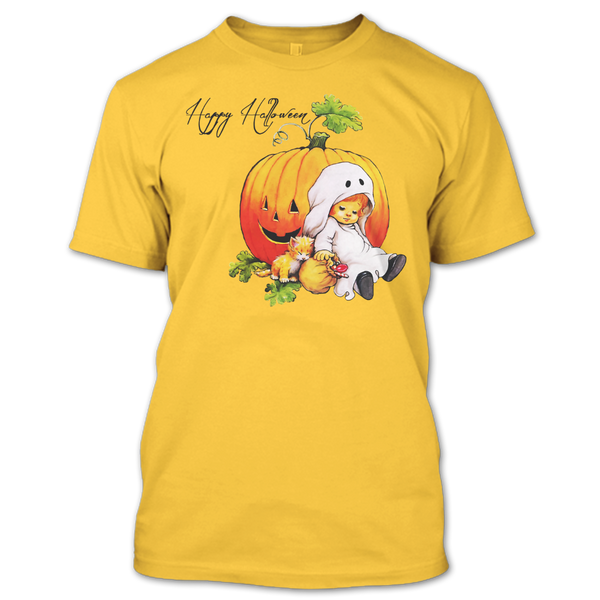 A black t-shirt with the shopify logo