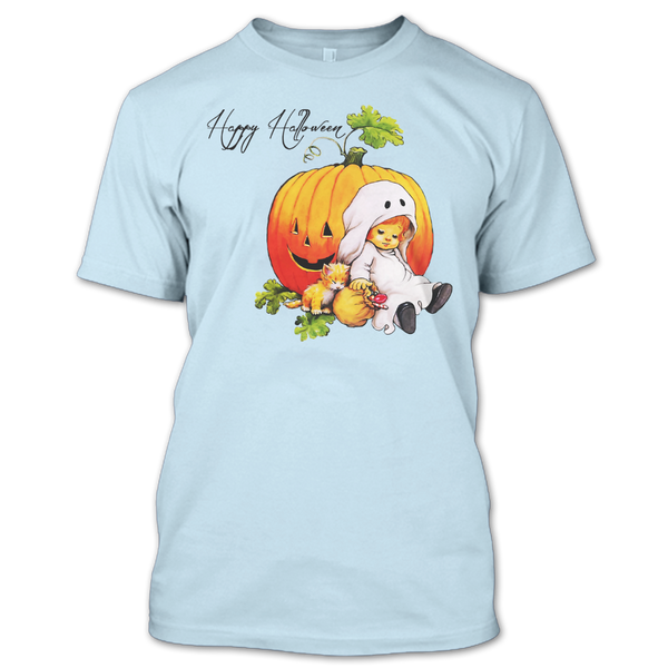 A black t-shirt with the shopify logo