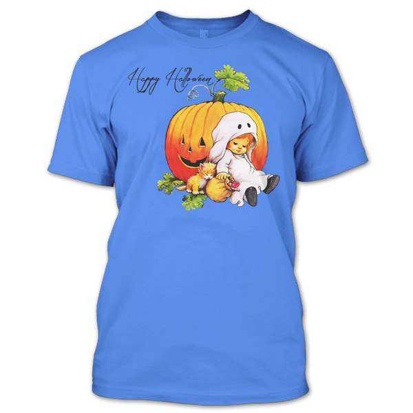 A black t-shirt with the shopify logo