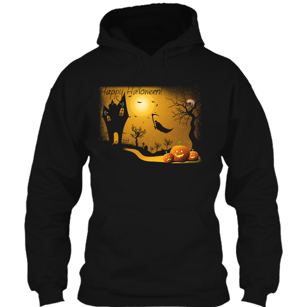 A black t-shirt with the shopify logo