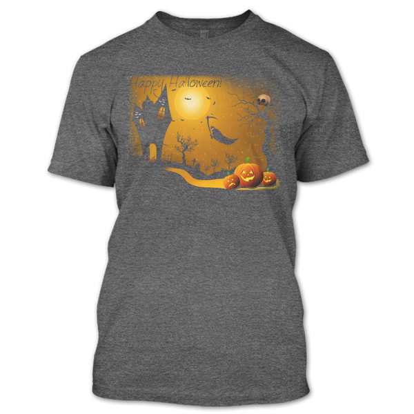 A black t-shirt with the shopify logo