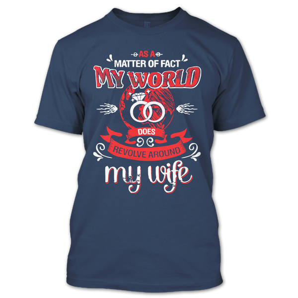 A black t-shirt with the shopify logo