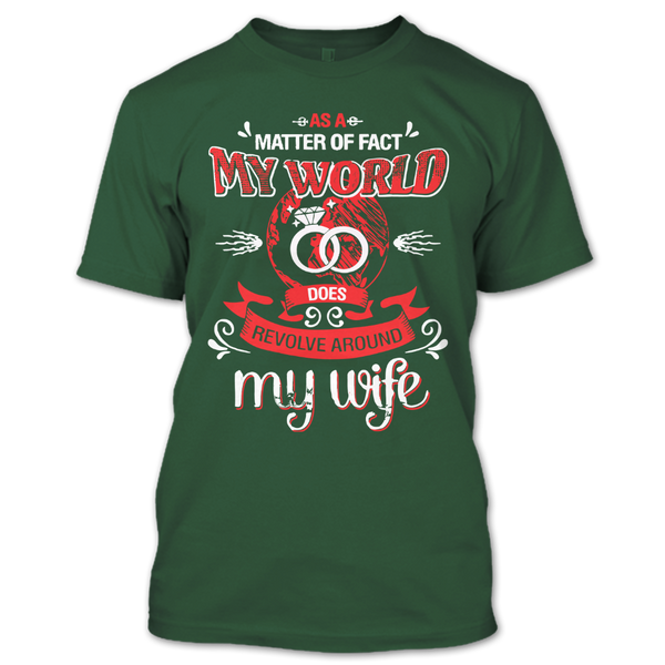 A black t-shirt with the shopify logo