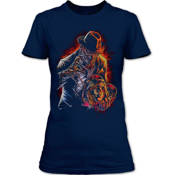 A black t-shirt with the shopify logo