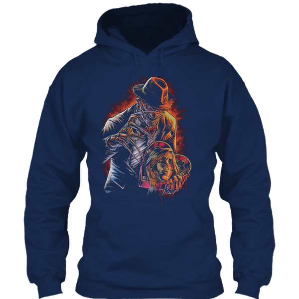 A black t-shirt with the shopify logo