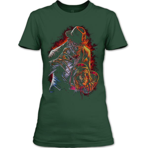 A black t-shirt with the shopify logo