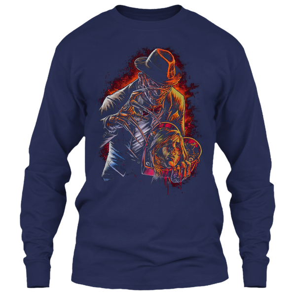 A black t-shirt with the shopify logo