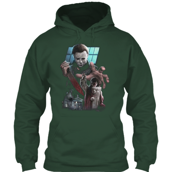 A black t-shirt with the shopify logo