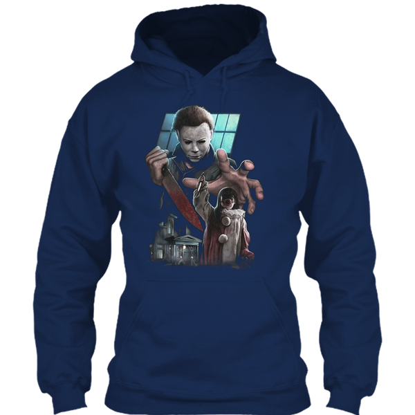 A black t-shirt with the shopify logo