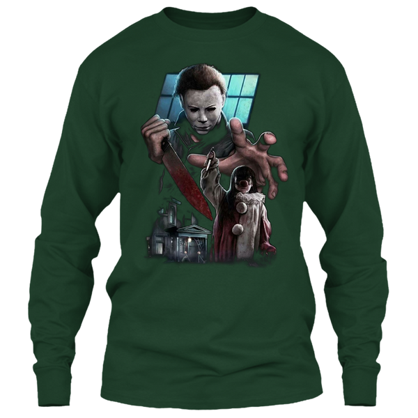 A black t-shirt with the shopify logo