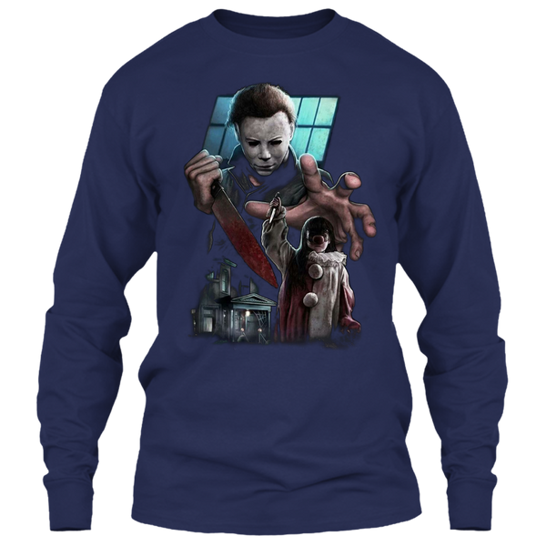 A black t-shirt with the shopify logo