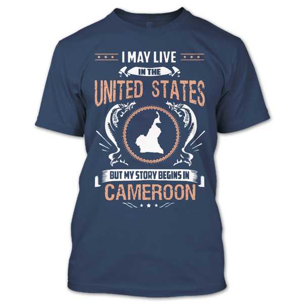 A black t-shirt with the shopify logo