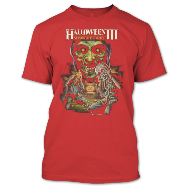 A black t-shirt with the shopify logo