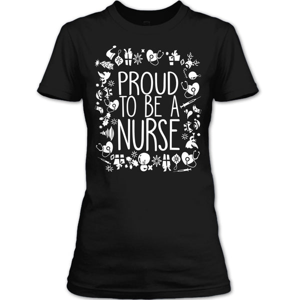 Proud To Be A Nurse T Shirt, Nurse Merry Christmas T Shirt