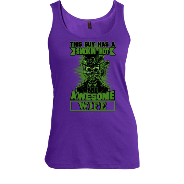 Smoking Hot And Awesome Wife T Shirt, Funny Husband Tank Top
