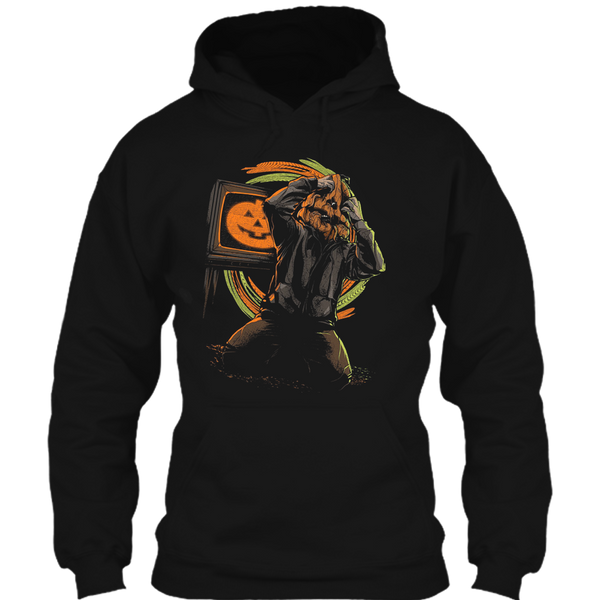 A black t-shirt with the shopify logo