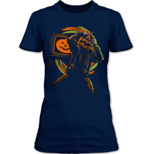 A black t-shirt with the shopify logo