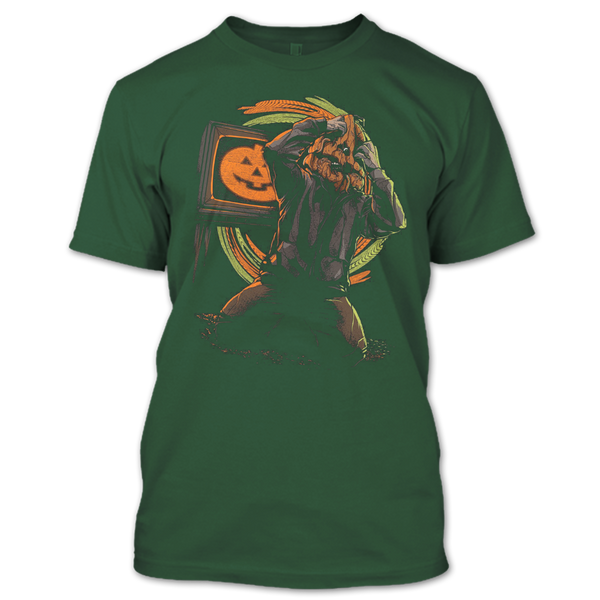 A black t-shirt with the shopify logo